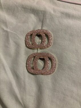 Crystal Double-O Clip-On shoe accessories in Gold Tone